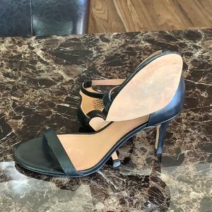 Two piece sandal with 3” heel